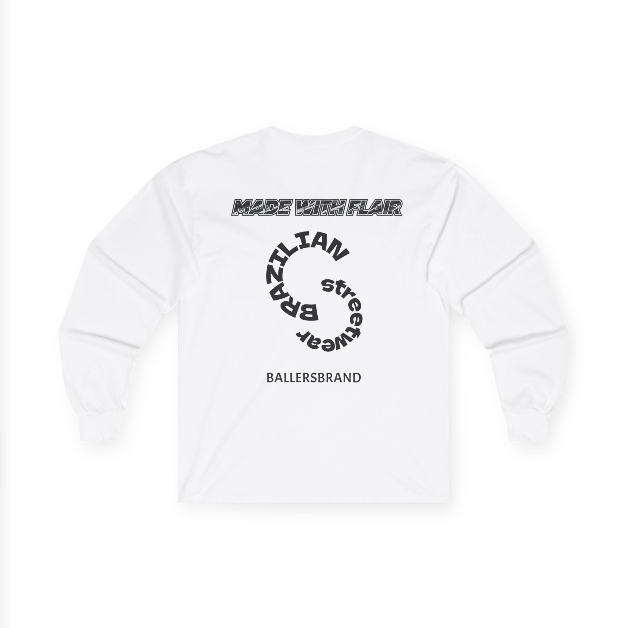 Brazilian Streetwear Long Sleeve Tee — 'Brazilian Streetwear' Graphic Cotton Shirt