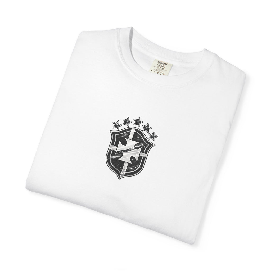 Brazilian Streetwear Crest T-Shirt — “Made With Flair” Graphic Tee